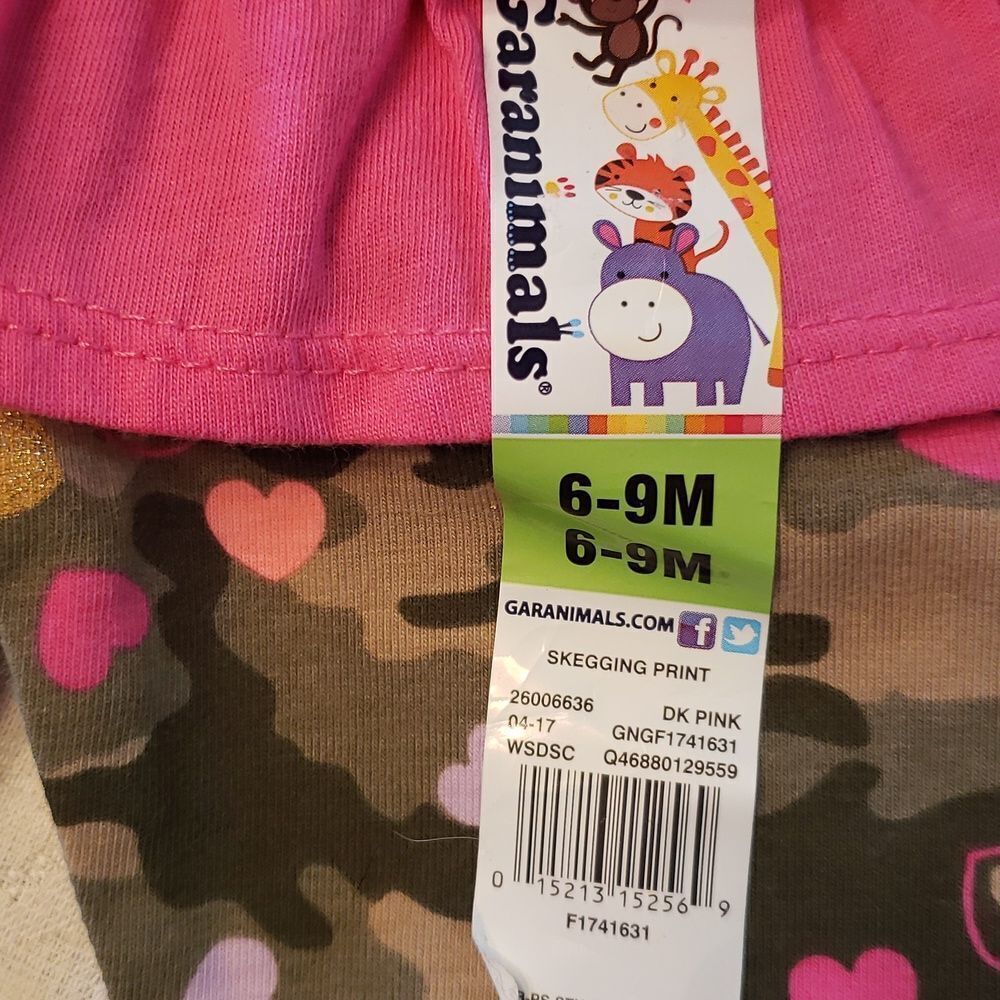 NWT Adorable Garanimals Pink Camo Camouflage Outfit Sz 6-9 Mos - Picture 4 of 9
